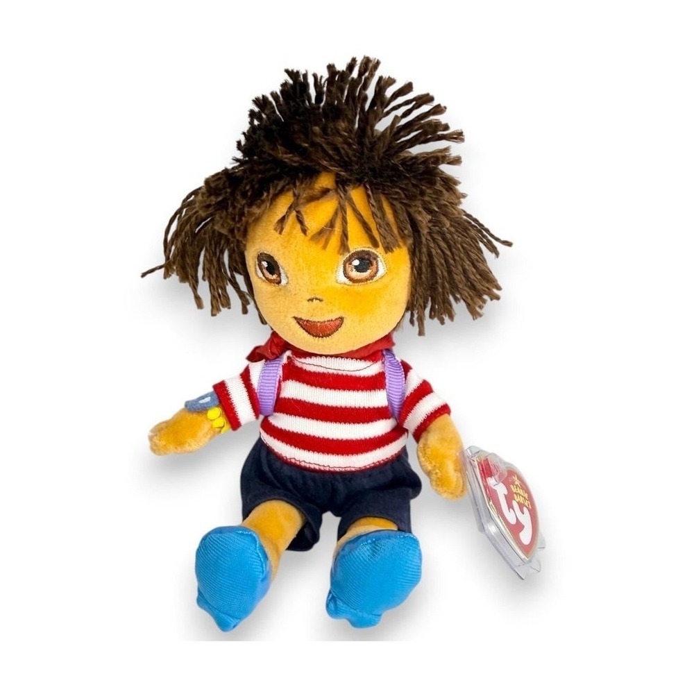 French Dora Ty Beanie Baby | Paris Adventure | Mint Heart Tag